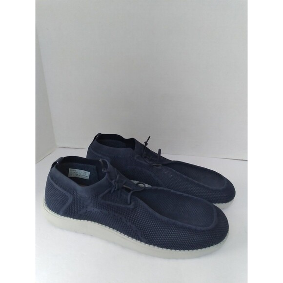 Casual Knit Mesh Sneakers Lightweight Breathable Comfort Walking Shoes Navy Blue main image 4